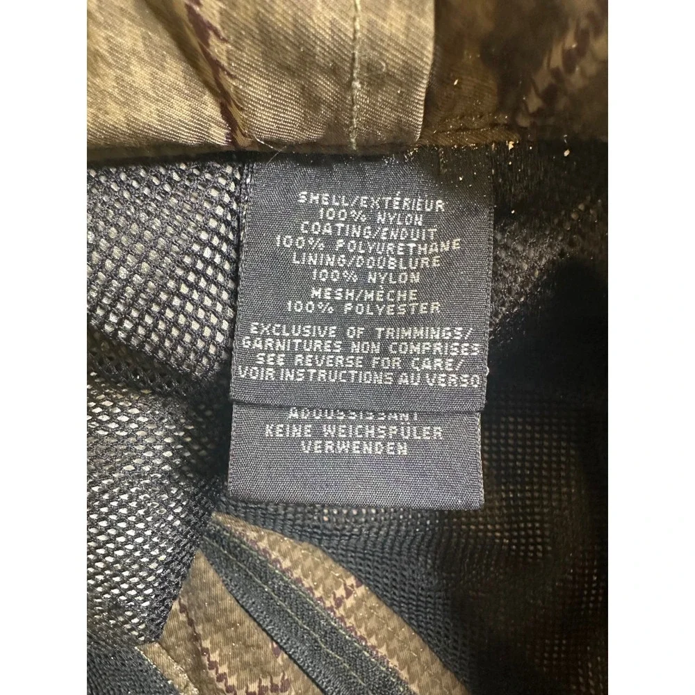 Orage Men's Olive Plaid Houndstooth Cargo Snow Ski Pants Size Medium